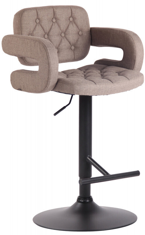 CLP Barstool Dublin FABRIC black taupe