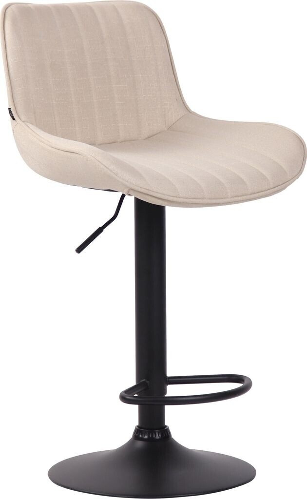 CLP Bar stool Lentini fabric black cream