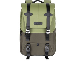 K&F Concept Camera Backpack with Raincover 20L Bags Large Capacity Camera Case, Men's, Green