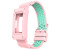 Wigento Fitbit Charge 3 / 4 / 5 Kunststoff / Silikon Armband mit Gehäuse-Schutz Watch Uhr Muster 6 Ersatz Arm Band