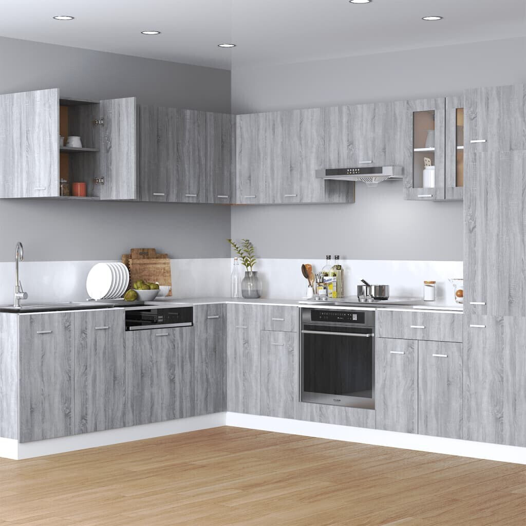Photos - Kitchen System VidaXL Wall cabinet Gray Sonoma 60x31x60 cm 