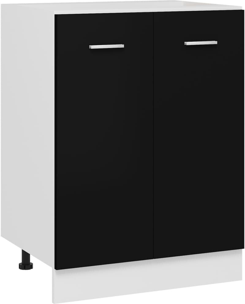 Photos - Kitchen System VidaXL Base cabinet black 60x46x81,5 cm 