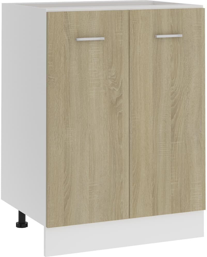 Photos - Kitchen System VidaXL Base cabinet Sonoma oak 60x46x81,5 cm 