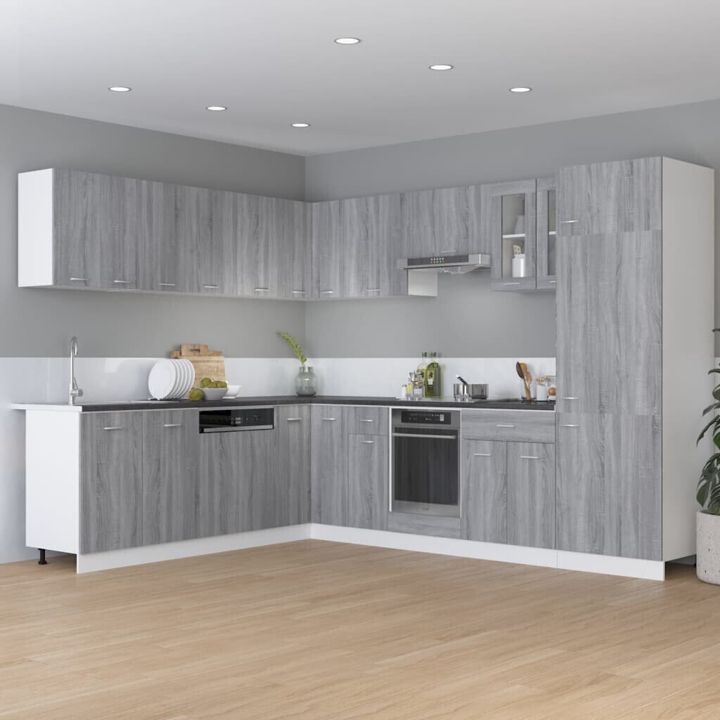 Photos - Kitchen System VidaXL Base cabinet with drawer Gray Sonoma 60x46x81,5 cm 
