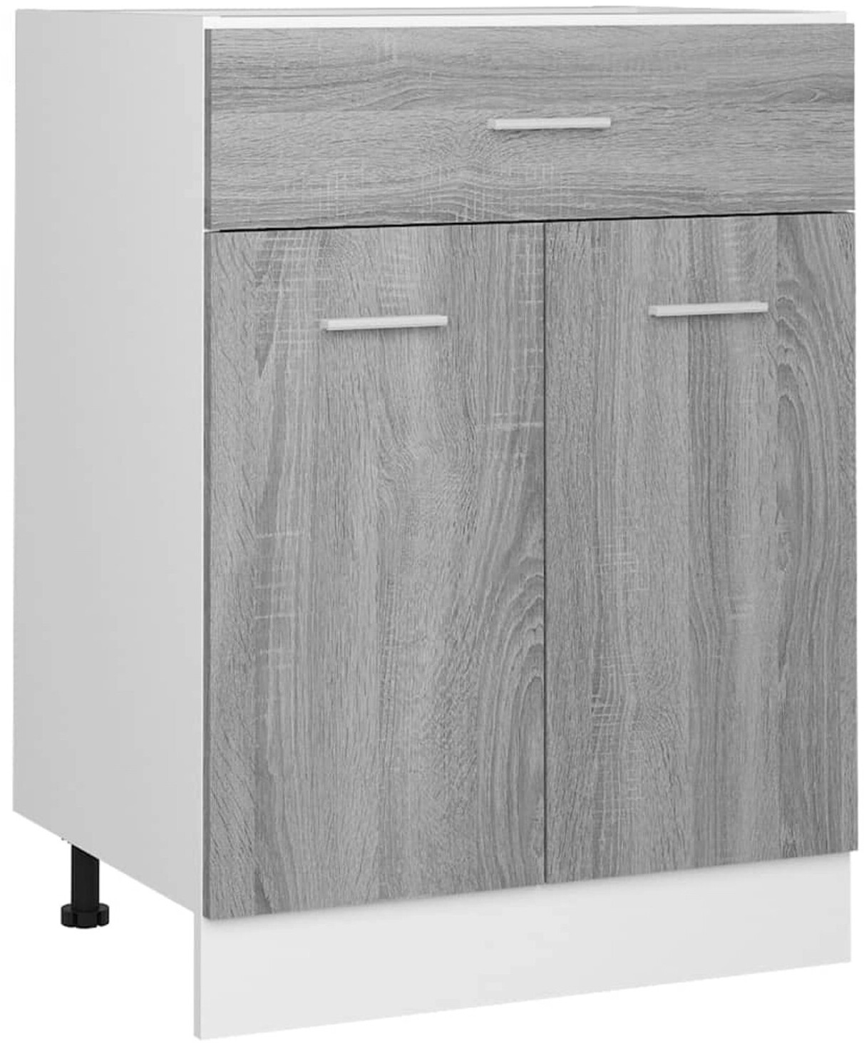 vidaXL Base cabinet with drawer Gray Sonoma 60x46x81,5 cm