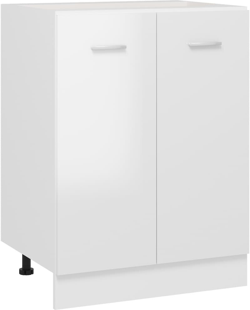 vidaXL Base cabinet high gloss white 60x46x81,5 cm