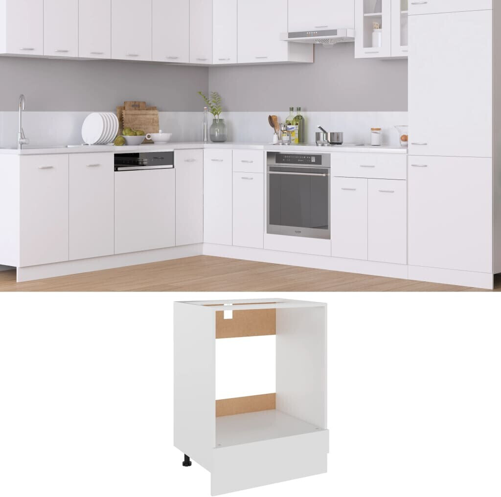 Photos - Kitchen System VidaXL Cooker cabinet white 60x46x81,5 cm 