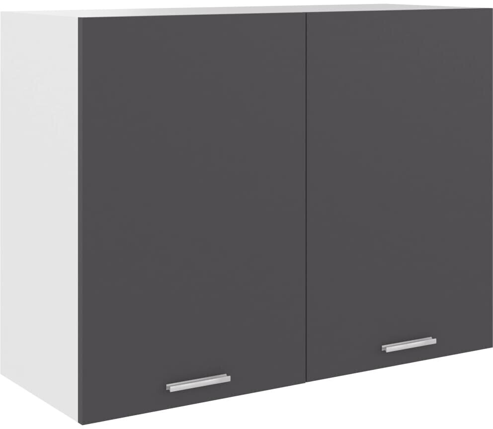 Photos - Kitchen System VidaXL Wall cabinet Gray 80x31x60 cm 