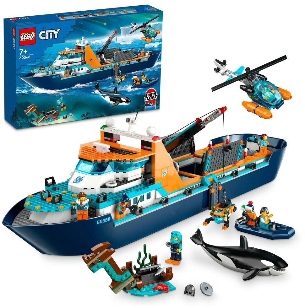 LEGO City 60368 pas cher, Le navire d'exploration arctique