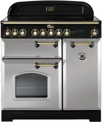 Falcon Classic Deluxe 90 Induction gris perle laiton