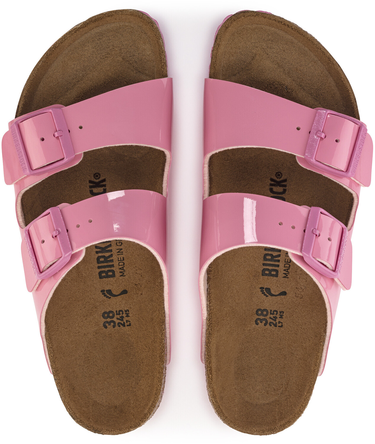 Birkenstock Arizona Birko Flor Patent Narrow candy pink ab 85 00