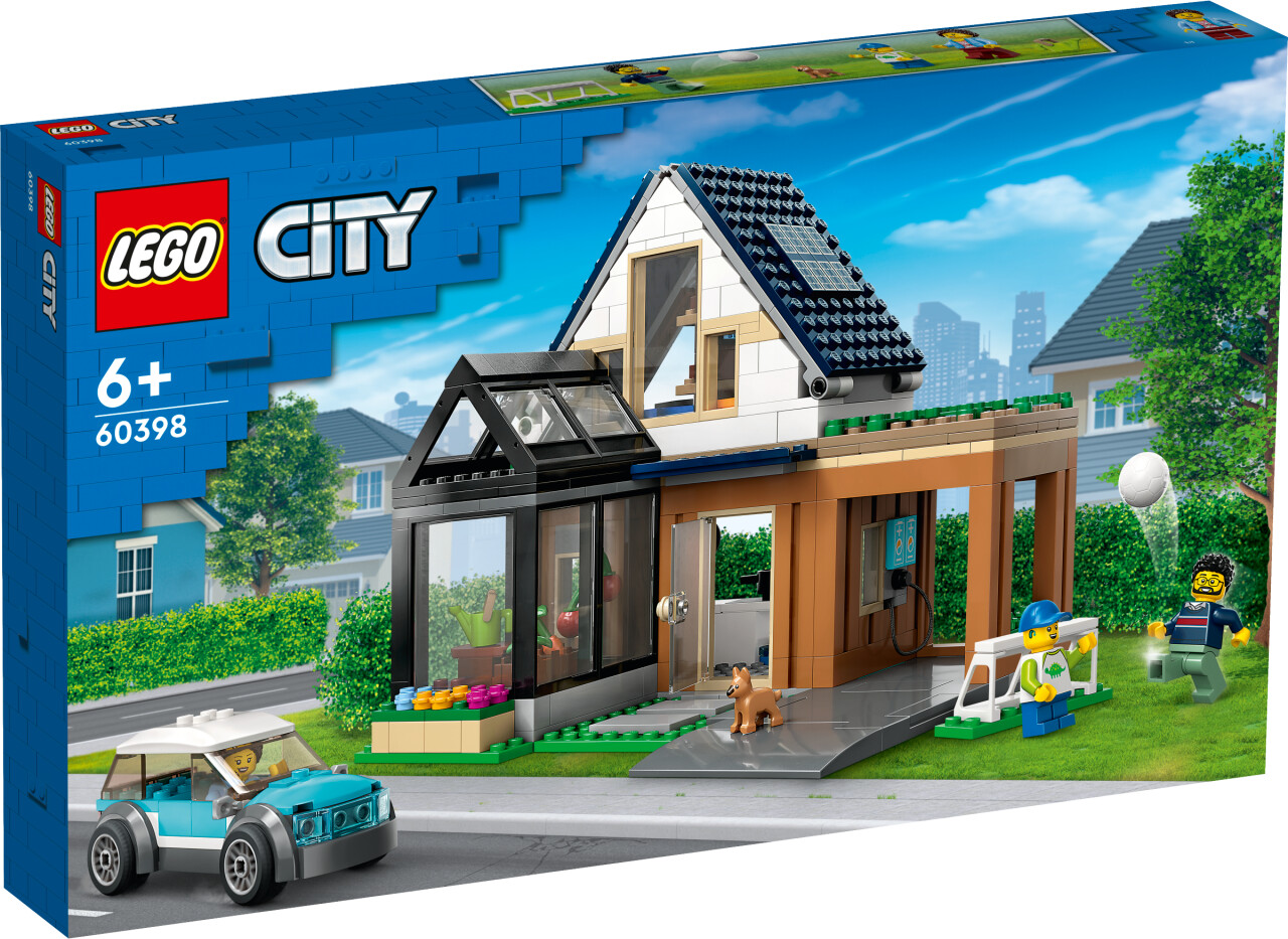 LEGO City - Villetta familiare e auto elettrica (60398) a € 52,99 (oggi)