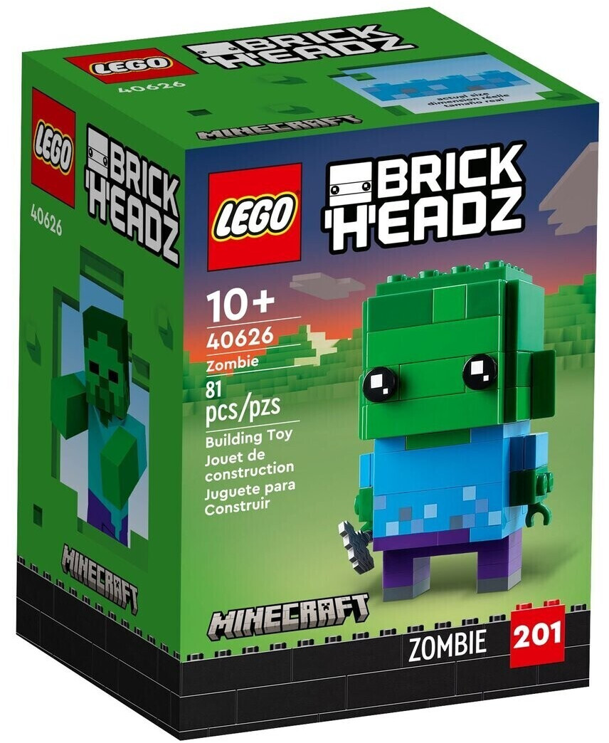 Kunde stakåndet skyde Buy LEGO Brick Headz - Zombie (40626) from £9.99 (Today) – Best Deals on  idealo.co.uk