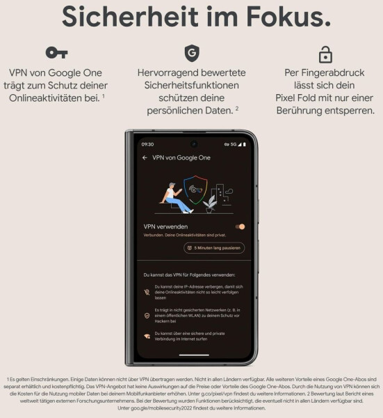Google Pixel Fold 256GB Porcelain, Bild 2