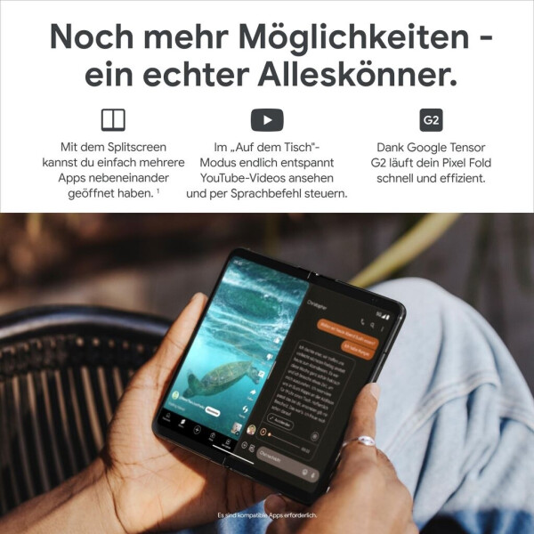 Google Pixel Fold 256GB Porcelain, Bild 8