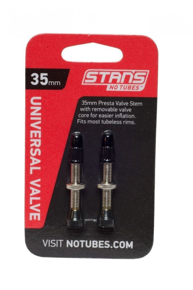 Stan's NoTubes Universal Presta Valve - Aluminum Black 35mm For Tubeless Bike Tires