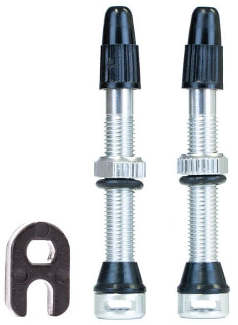 Tune Tubeless-Ventil Set 44 mm silver