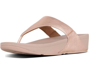 Buy Fitflop Lulu Leather Toepost Thong Sandals Rose Gold from