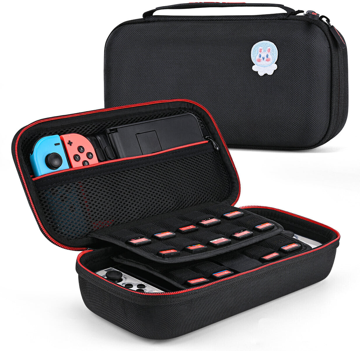 Younik Nintendo Switch OLED Travel Case with 16 Accessories Black ab 16