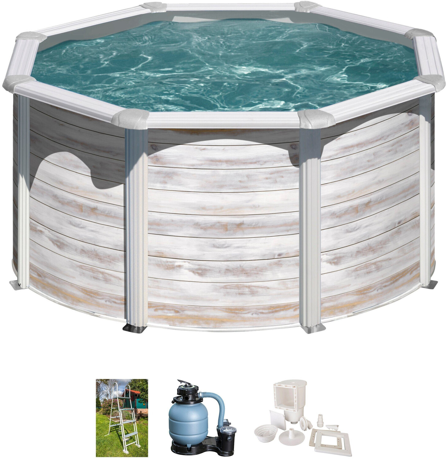 Gre Round Pool Finlandia + FS320 Ø 260x122 cm (Set 4 pcs.)