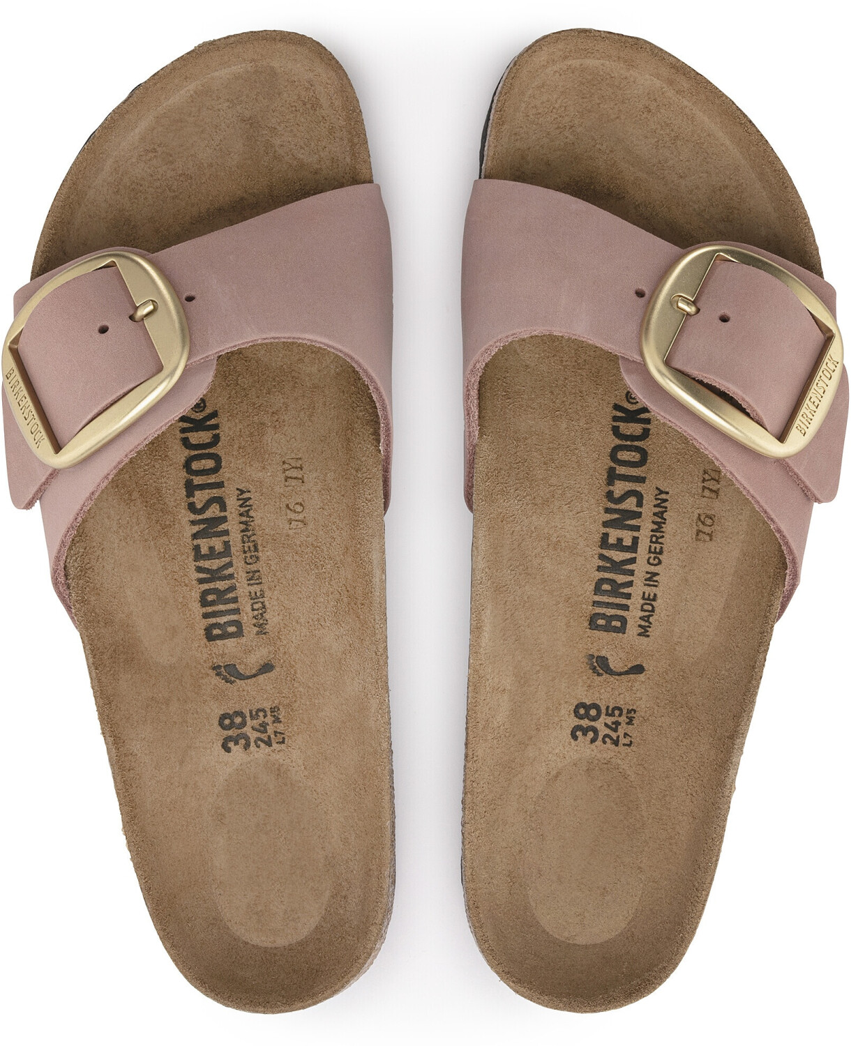 Birkenstock Madrid Big Buckle Nubukleder old rose normal ab 104 90 Preisvergleich bei idealo