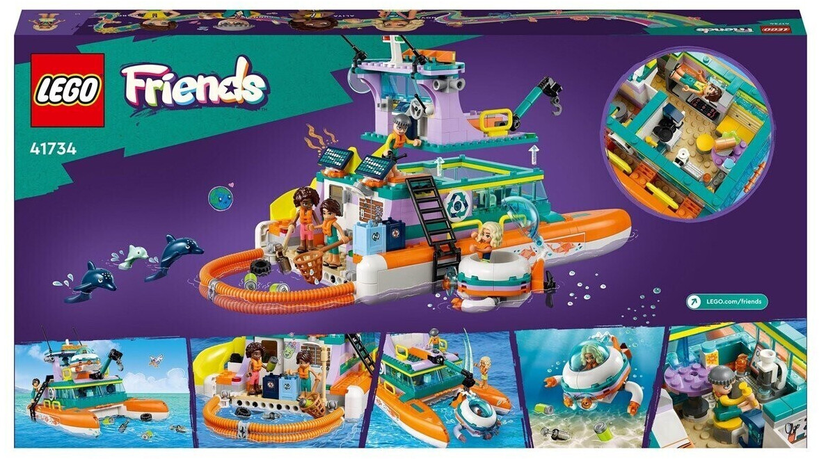 LEGO Friends Barco de Rescate Mar timo 41734 desde 75 56