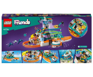LEGO Friends 41734 pas cher, Le bateau de sauvetage en mer