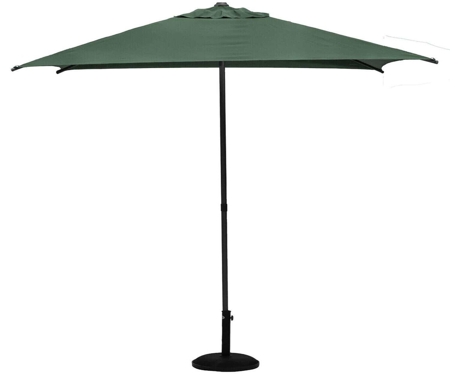 Hespéride Parasol droit carré Soya vert olive