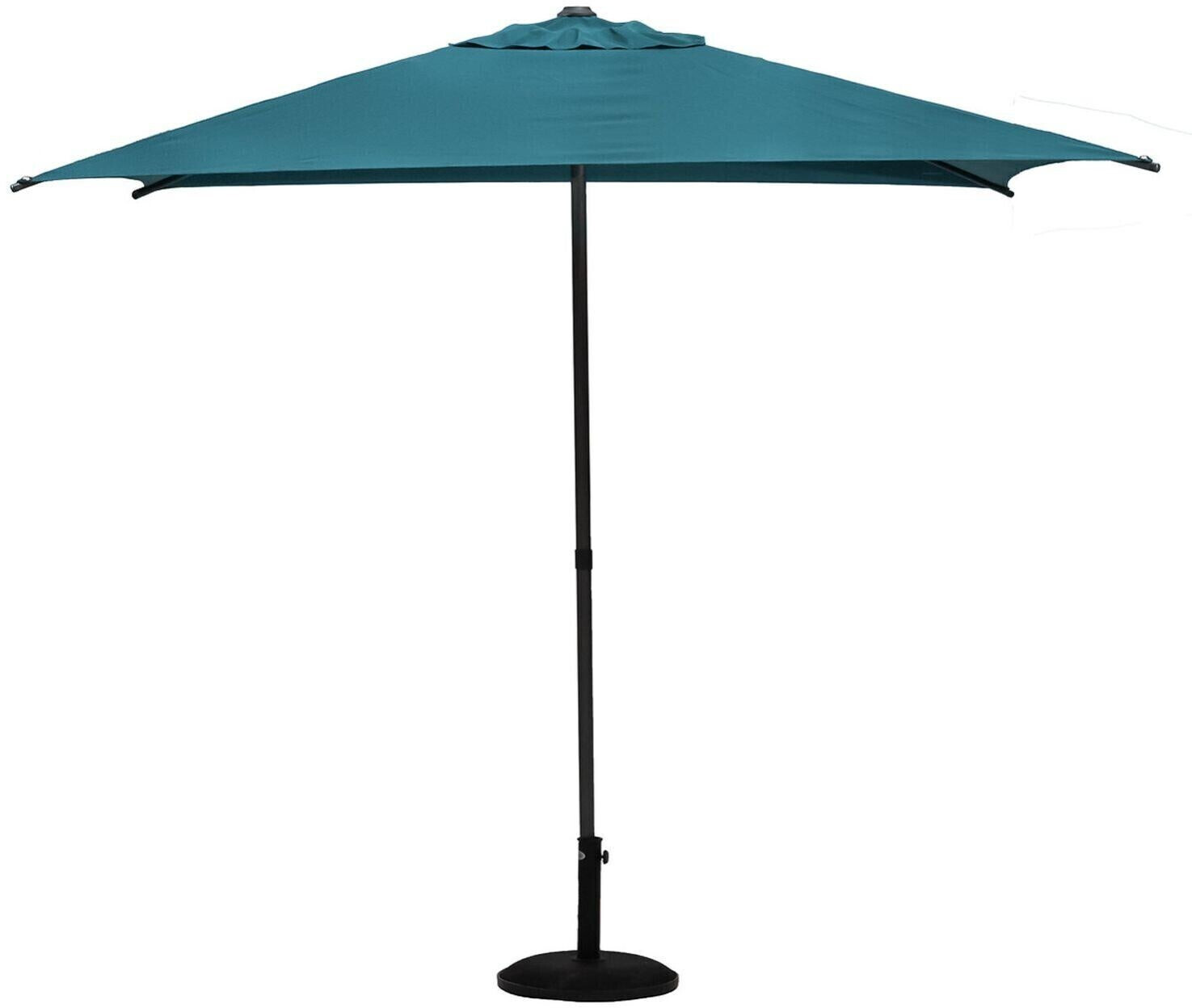Hespéride Parasol droit carré Soya bleu canard