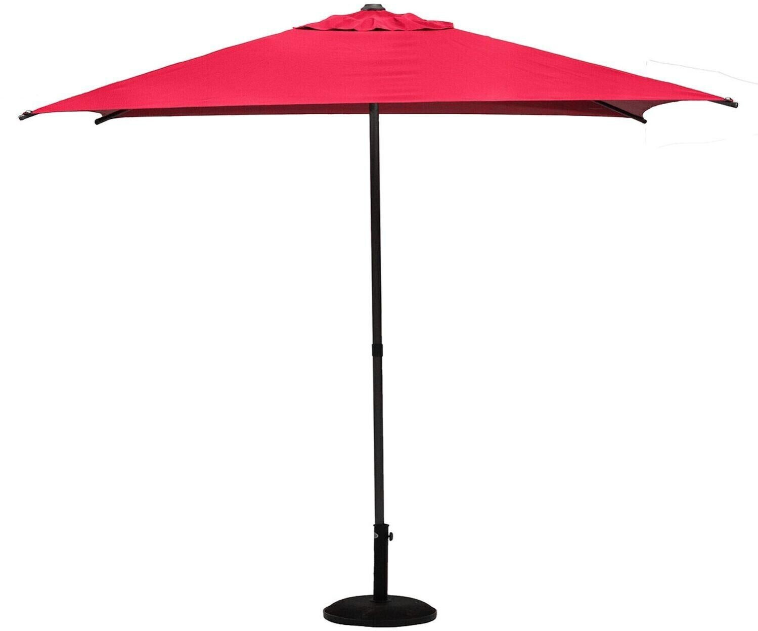 Hespéride Parasol droit carré Soya grenade