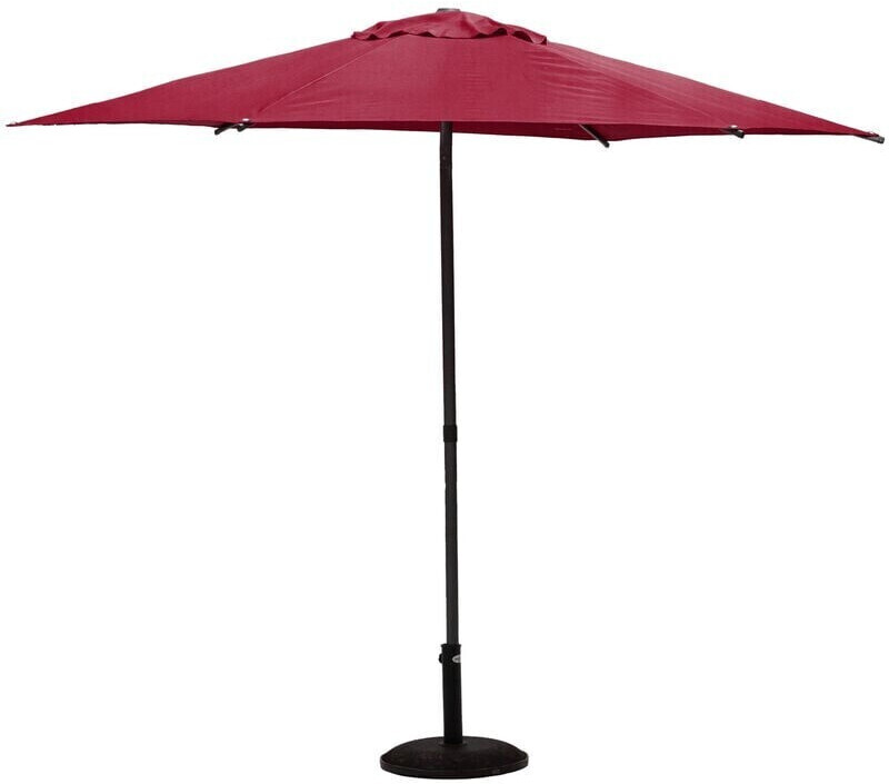 Hespéride Parasol droit rond Soya bordeaux