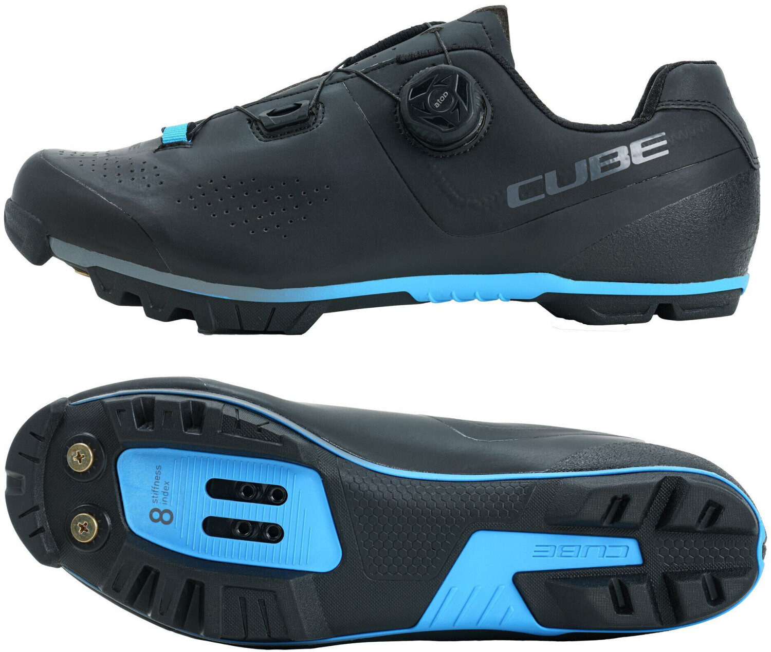 Photos - Cycling Shoes Cube MTB Peak Pro Shoes black/blue 