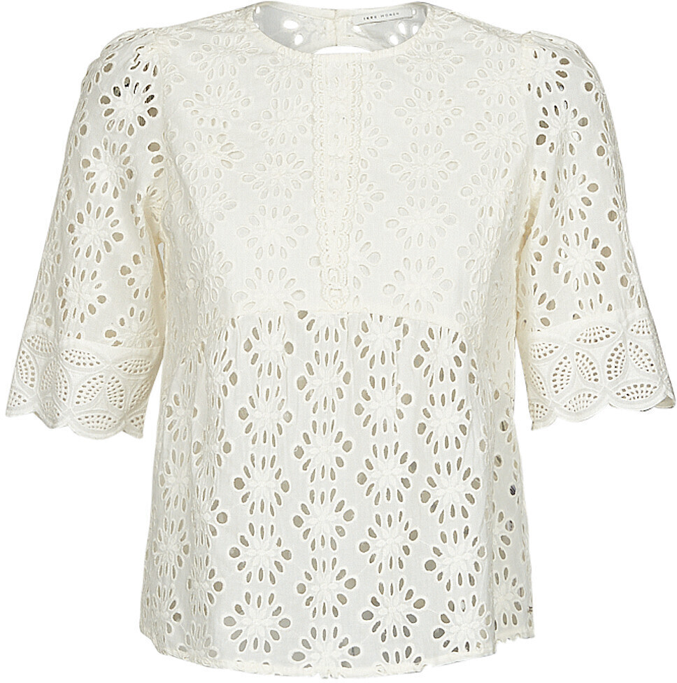 IKKS Cotton Peplum Blouse off white