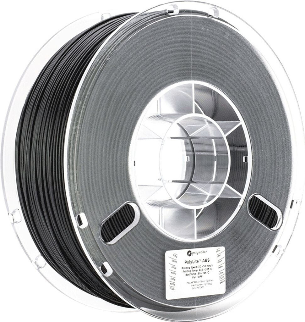 Polymaker PolyLite ABS Grey 1.75mm 3kg (ABS, Grau) Grau