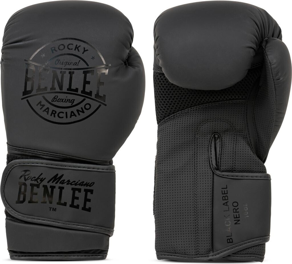 BenLee Artificial Leather Boxing Gloves black 16 Oz