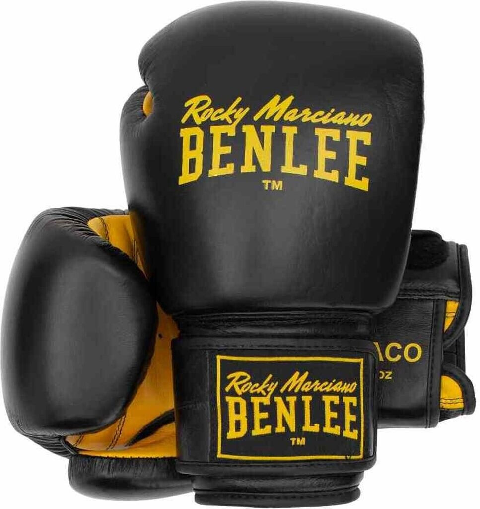 BenLee Draco Leather Boxing Gloves black 16 Oz