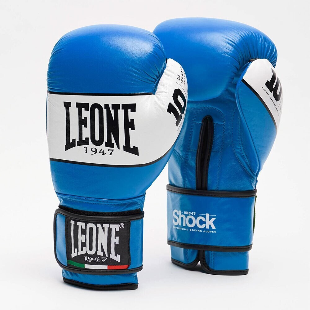 Leone Sport Shock Combat Gloves blue 14 Oz