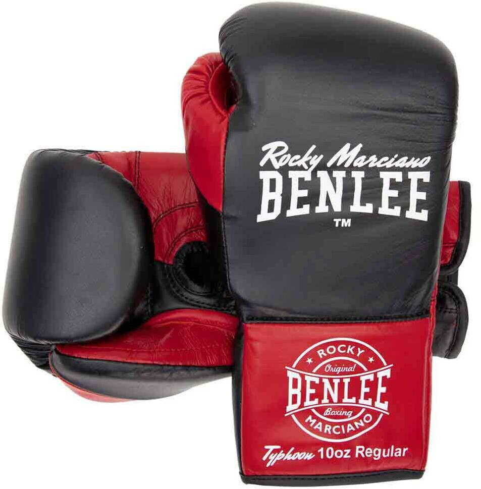 BenLee Typhoon Leather Boxing Gloves black 10 Oz R