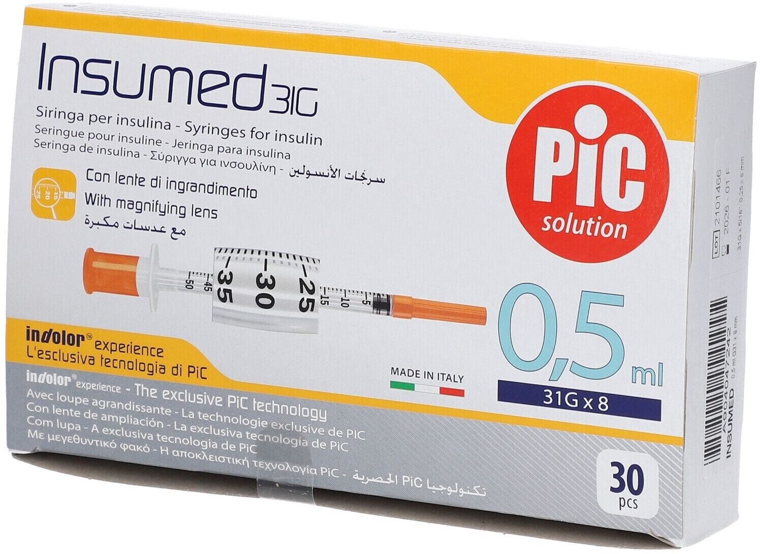 Pic Insumed G31X8mm 0,5ml (30 pcs.) ab 8,49 € Preisvergleich bei