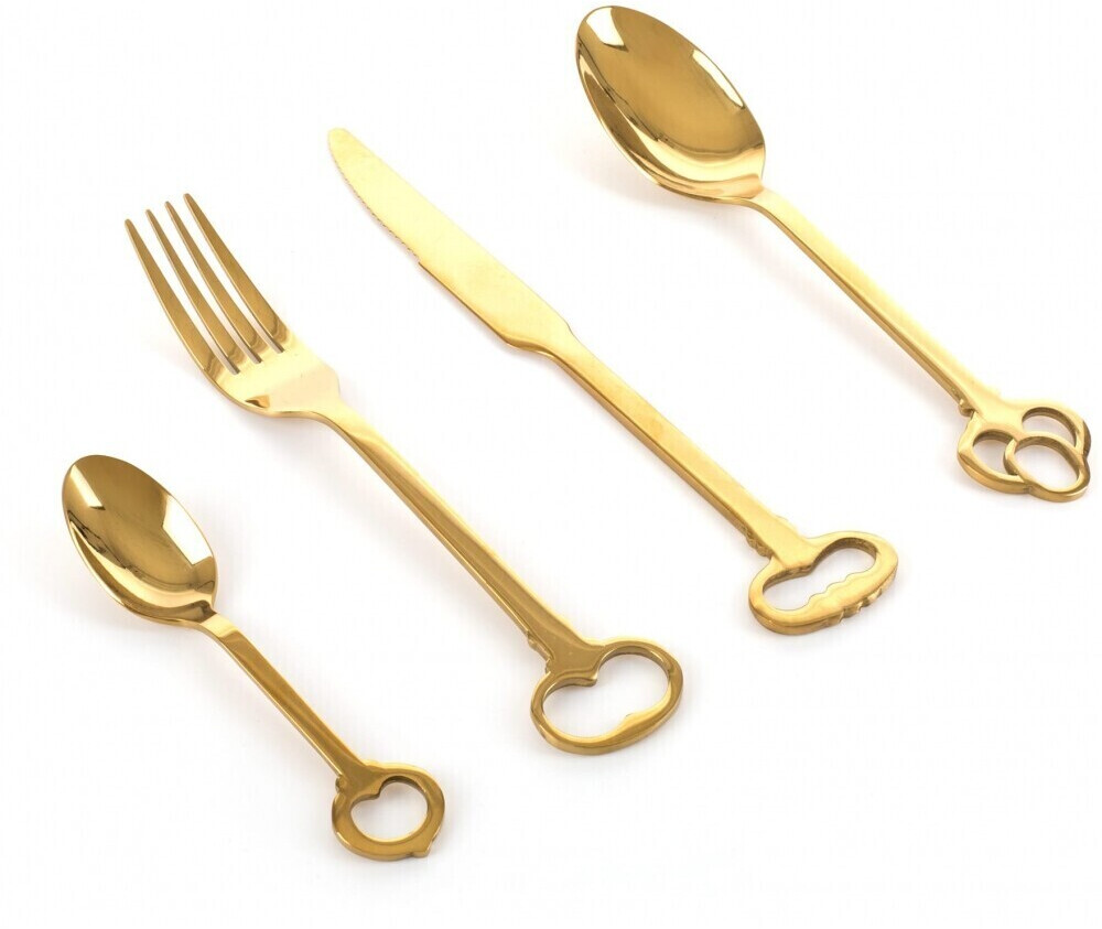 Seletti KEYTLERY Cutlery set 24 pcs. gold