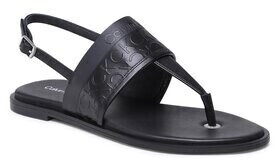 Calvin Klein Almond Tp Sandal-Hf mono HW0HW01536 black mono