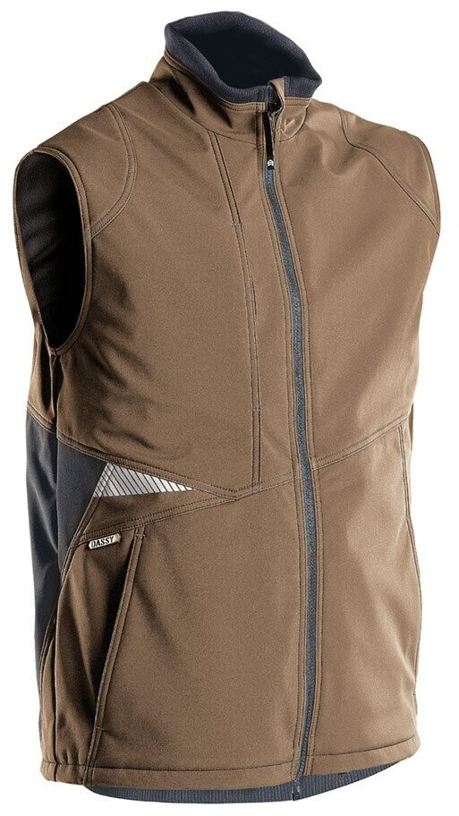 Dassy Softshell-Weste Fusion PES21 Lehmbraun/Anthrazitgrau