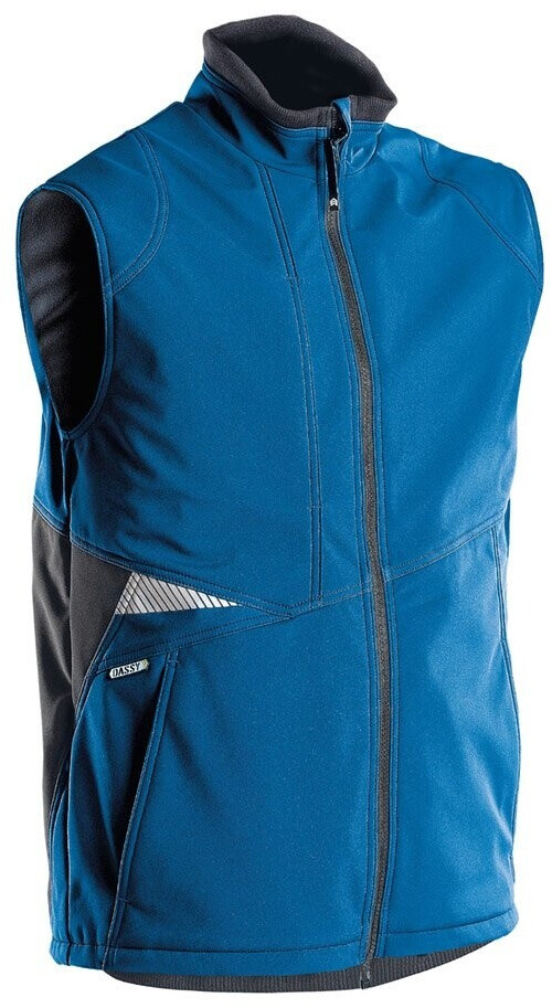Dassy Softshell-Weste Fusion PES21 Azurblau/Anthrazitgrau