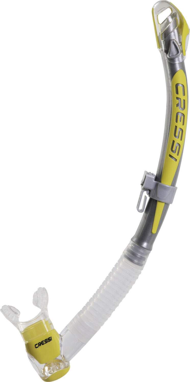 Cressi Corfù Snorkel clear/silver/yellow