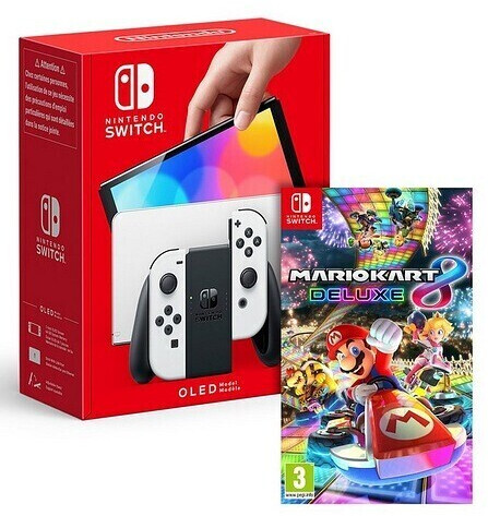 (Februar 8: 2024 € + Nintendo Preisvergleich Switch Kart Mario bei | ab Preise) Deluxe 370,00 weiß (OLED-Modell)