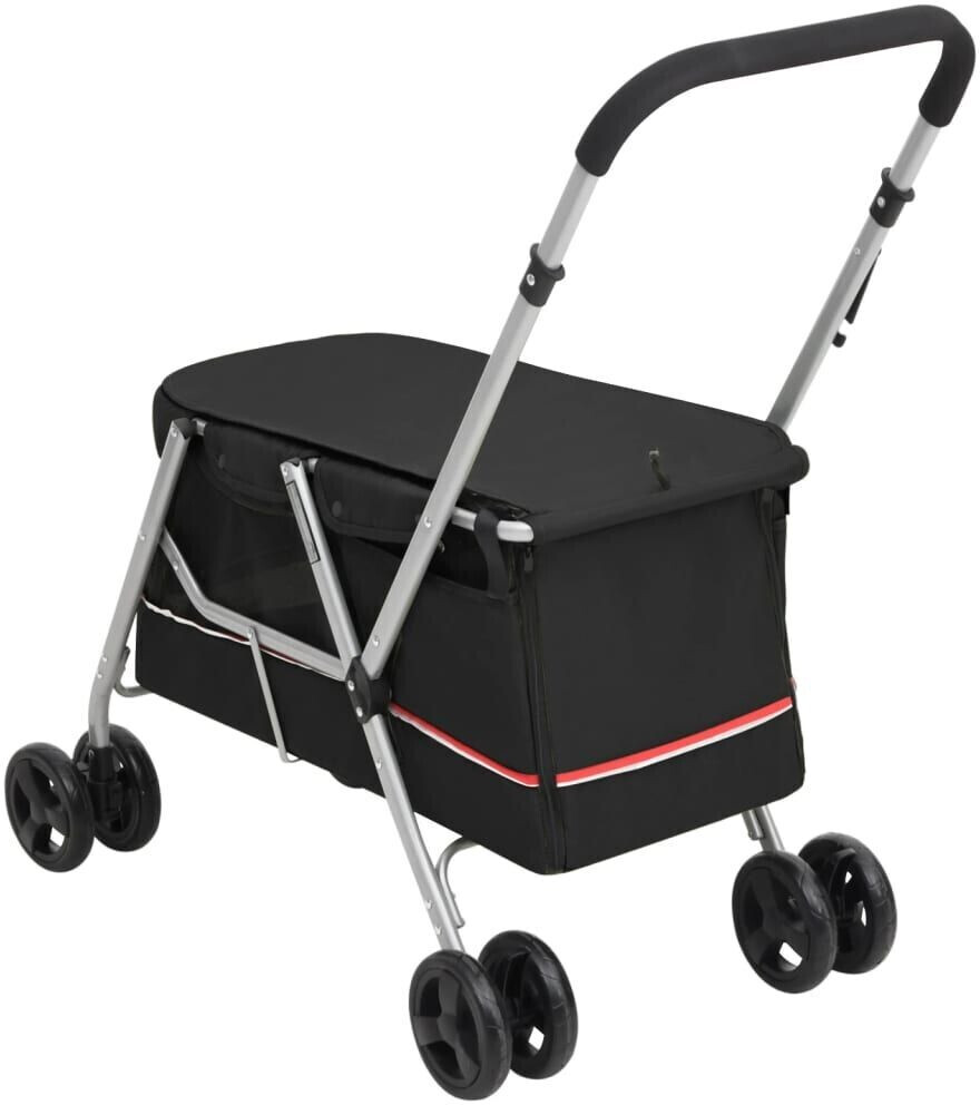 vidaXL Poussette pour chien black vidaXL Poussette pour chien black