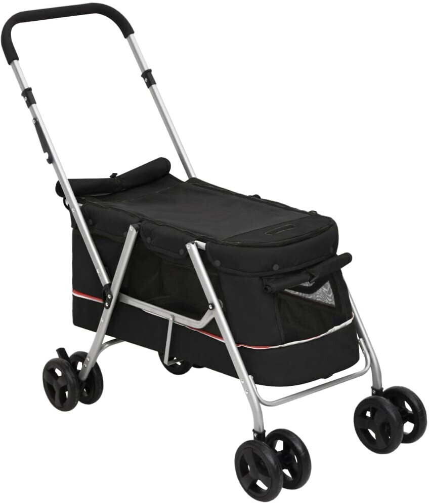 vidaXL Poussette pour chien black vidaXL Poussette pour chien black