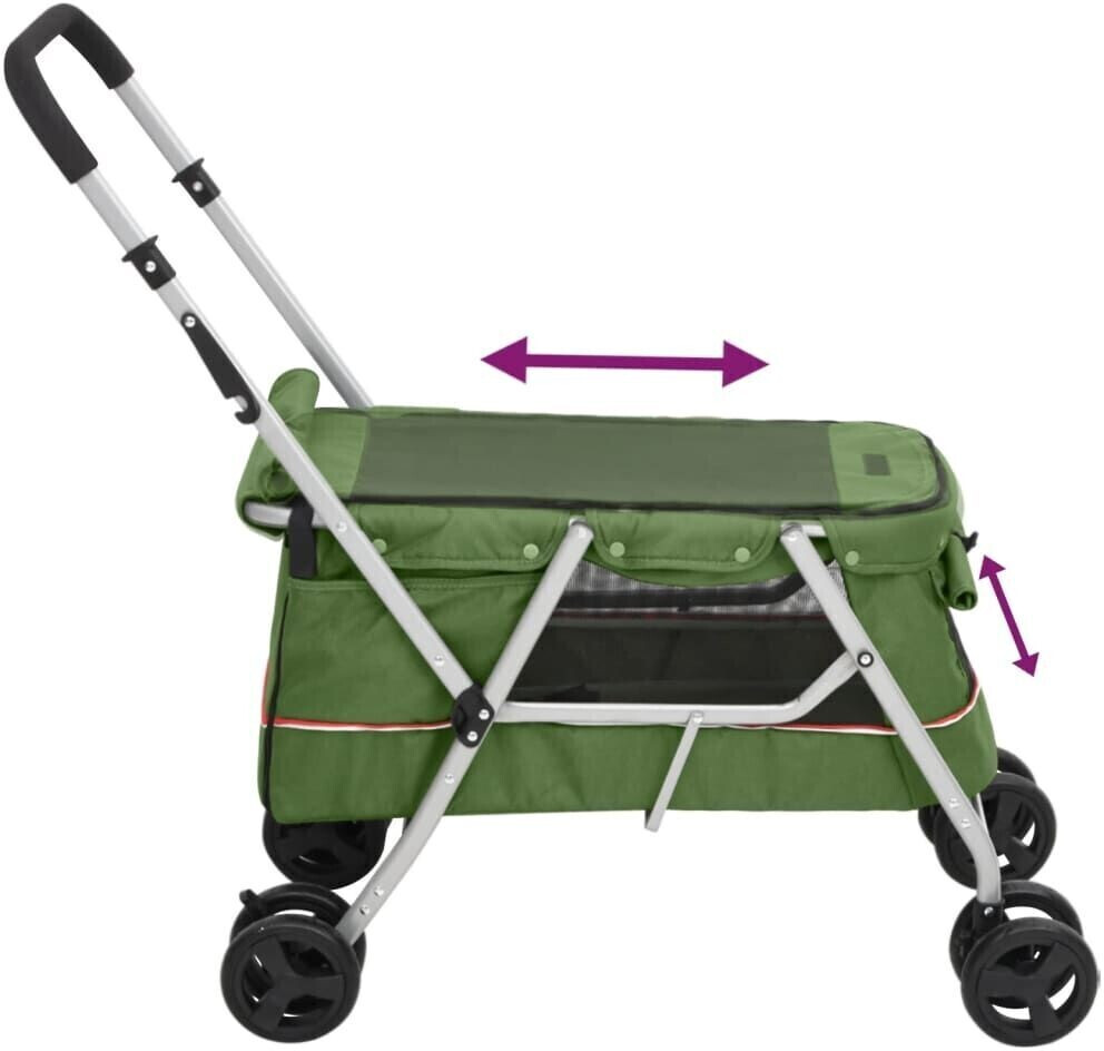 vidaXL Poussette pour chien green vidaXL Poussette pour chien green