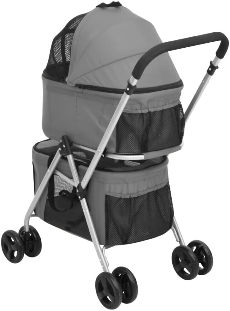 vidaXL Poussette pour chien Grey vidaXL Poussette pour chien Grey