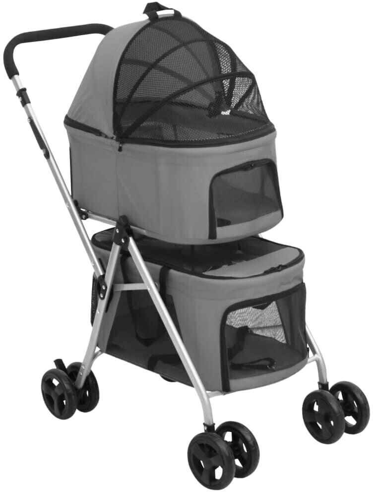 vidaXL Poussette pour chien Grey vidaXL Poussette pour chien Grey